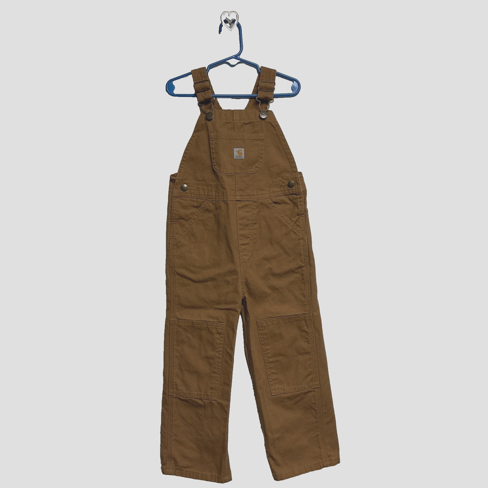 Carhartt Kids Bib Overalls Canvas Double Knee - Size 4T